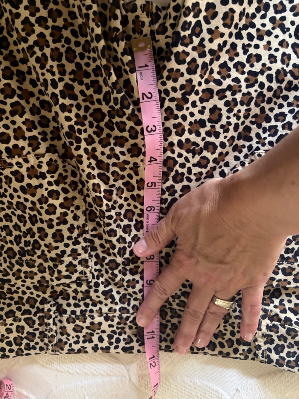 New with Tags size 29T J. Crew Leopard Print Wide-Leg Pants. Front patch pockets - Picture 12 of 13